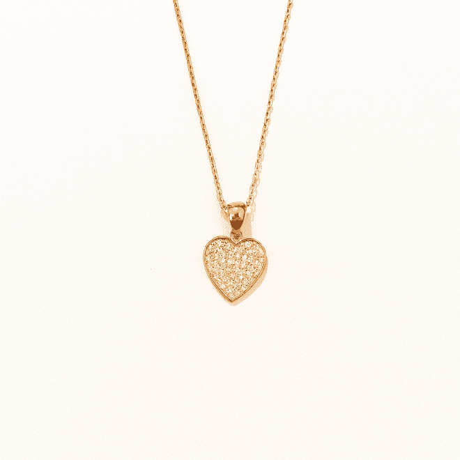 single Heart diamond pendant code NLP035