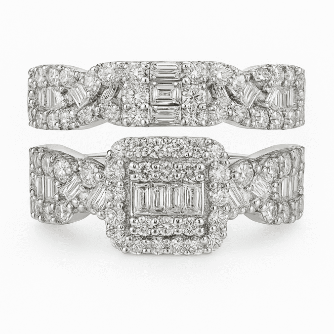 Diamond Twins Engagement Ring Code NLTR331