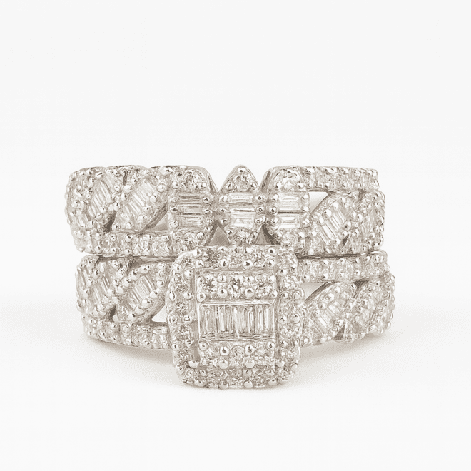 Diamond Twins Engagement Ring Code NLTR337