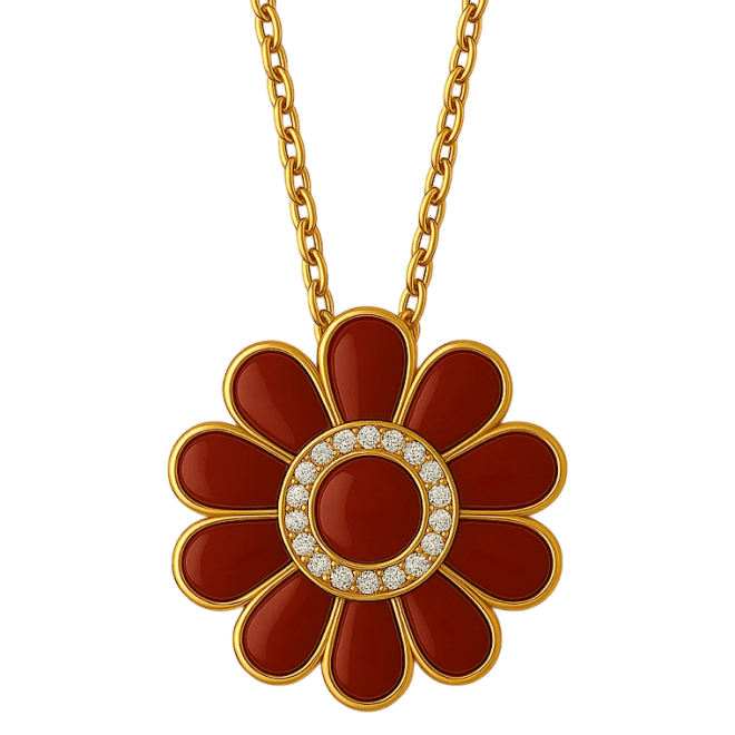 Unique Enamel necklace from Niloofar Jewellry