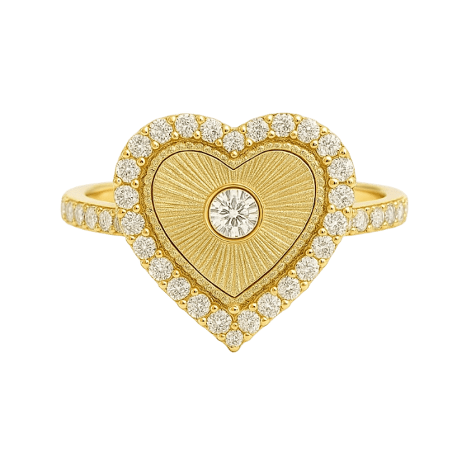 Golden Heart Ring