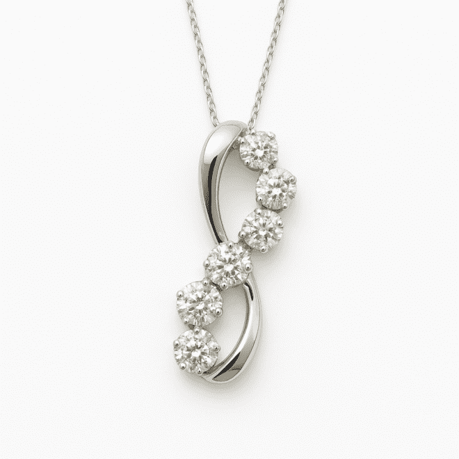 infinity diamond pendant code NLP044