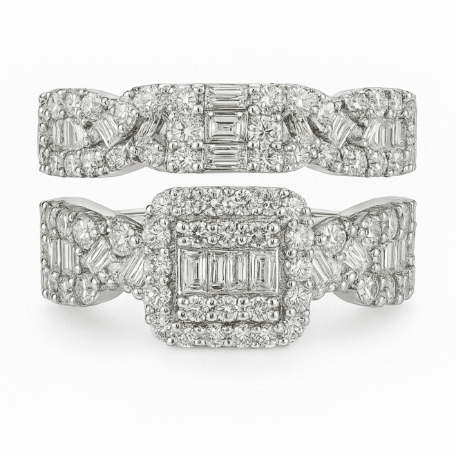 Diamond Twins Engagement Ring Code NLTR331